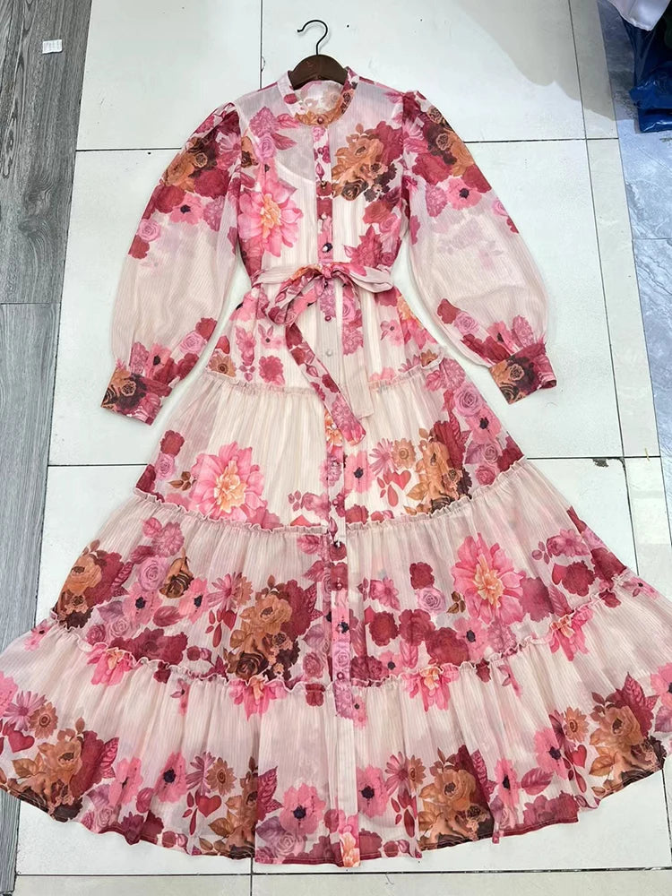 Vintage Dresses For Women | High Waist Button Dress | iukstore
