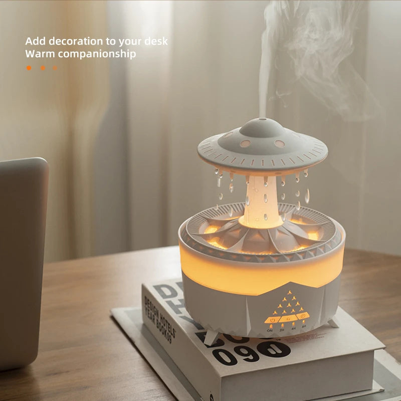 UFO Raindrop Humidifier, Aromatherapy Air Diffuser