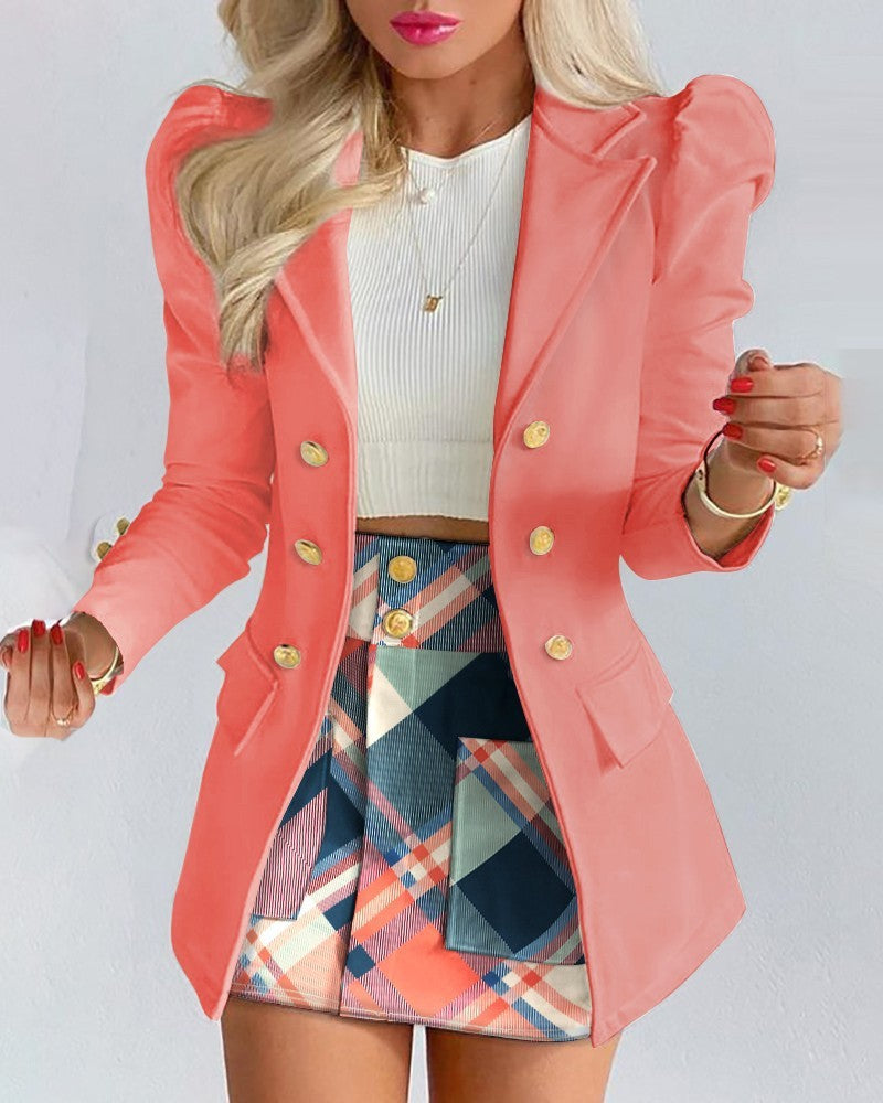 Stylish Solid Color Casual Suits for Women