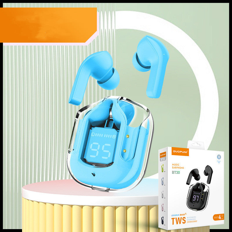 True Wireless Bluetooth Headset Digital Display ENC Noise Reduction - TechSavvy