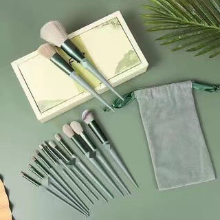 Professional 13-Piece Makeup Brush Set - Complete Beauty Kit with Storage Options