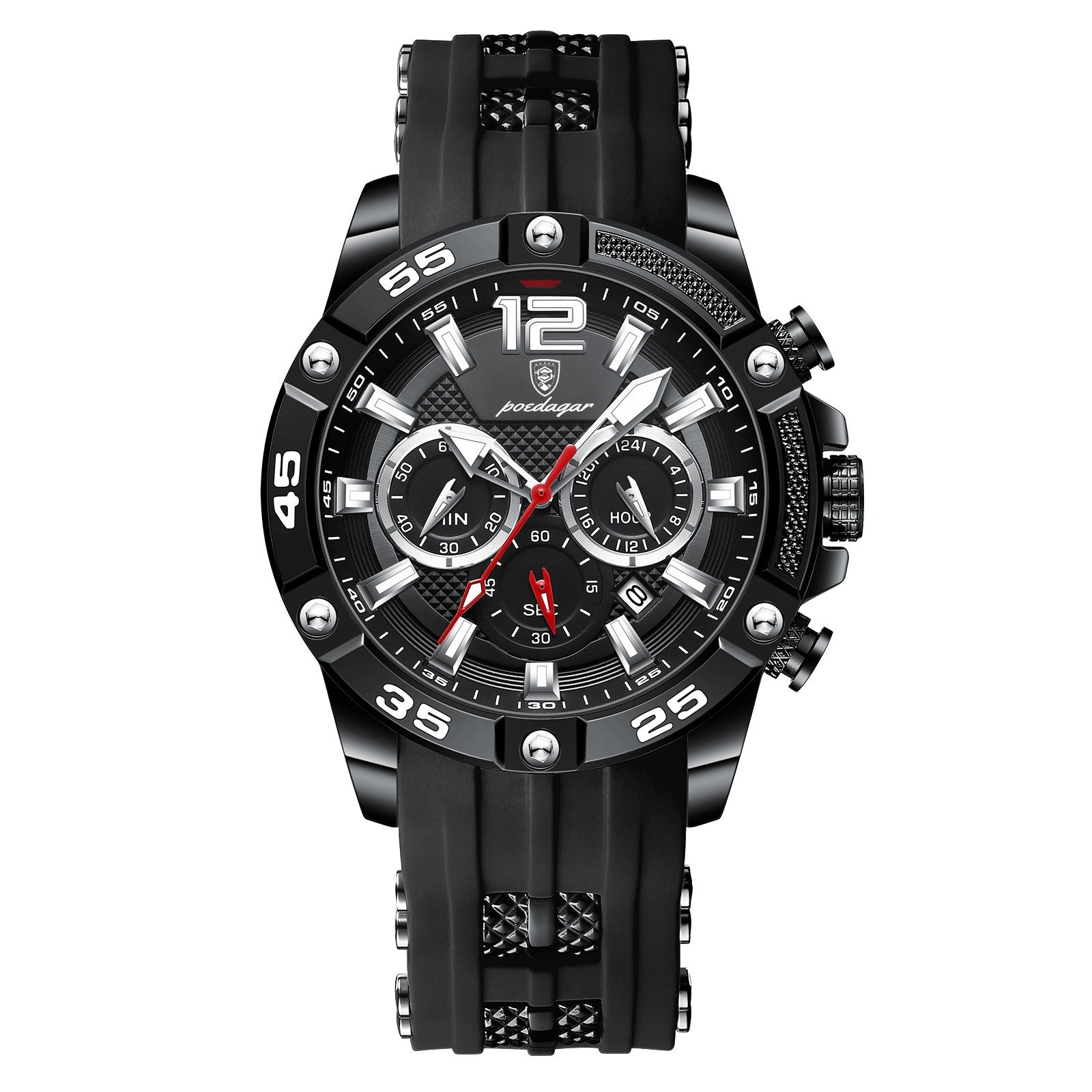 Silicone Strap Watches |  Men's Quartz Watch | iukstore