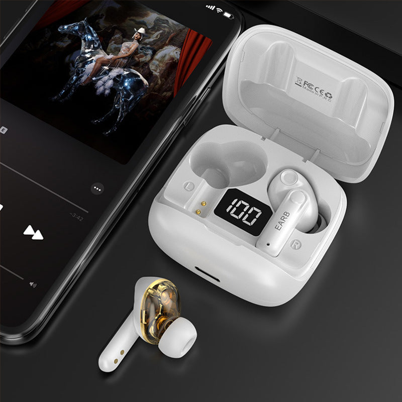 True Wireless Bluetooth Headset Digital Display ENC Noise Reduction - TechSavvy