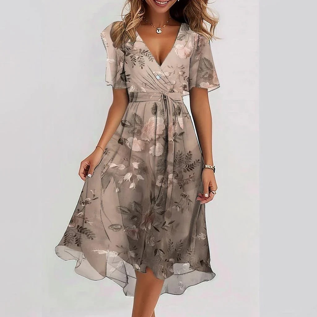 Elegant Summer Chiffon Dress for Women