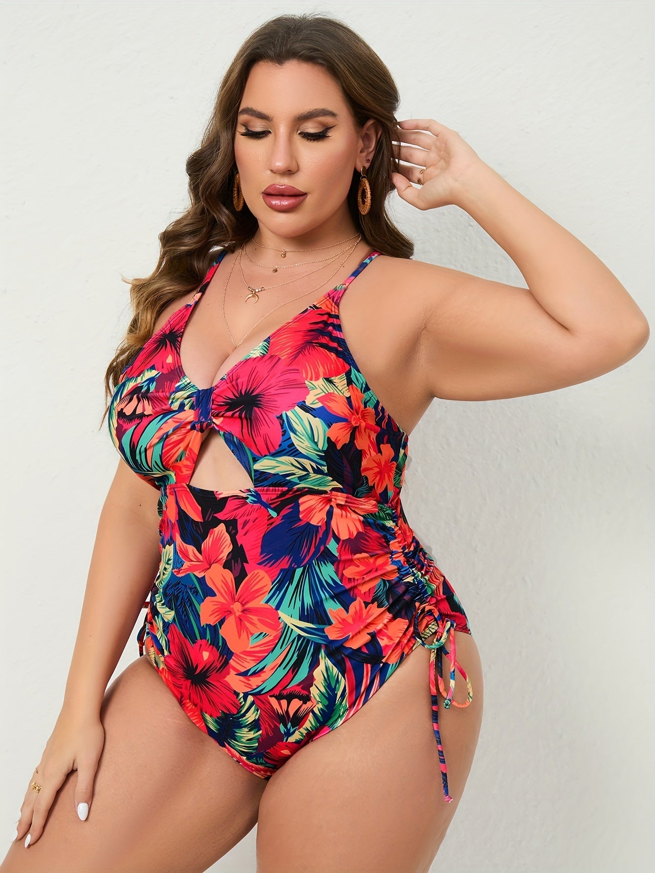 Women's Plus Size Floral Swimsuit - Stylish & Comfortable