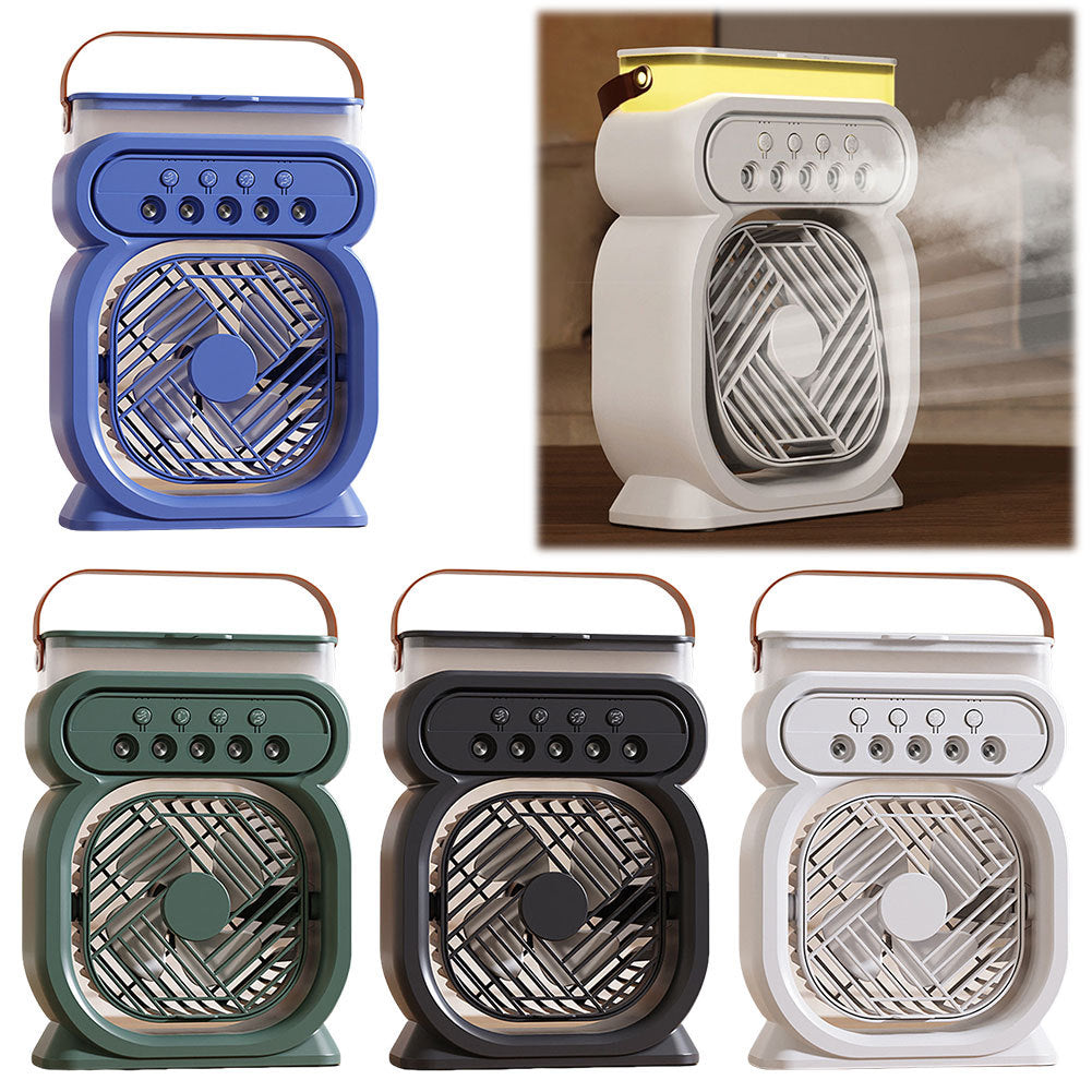 Portable Air Conditioner Evaporative Air Cooler LED Night Lights 3 Speeds Humidifier Fan For Home Office