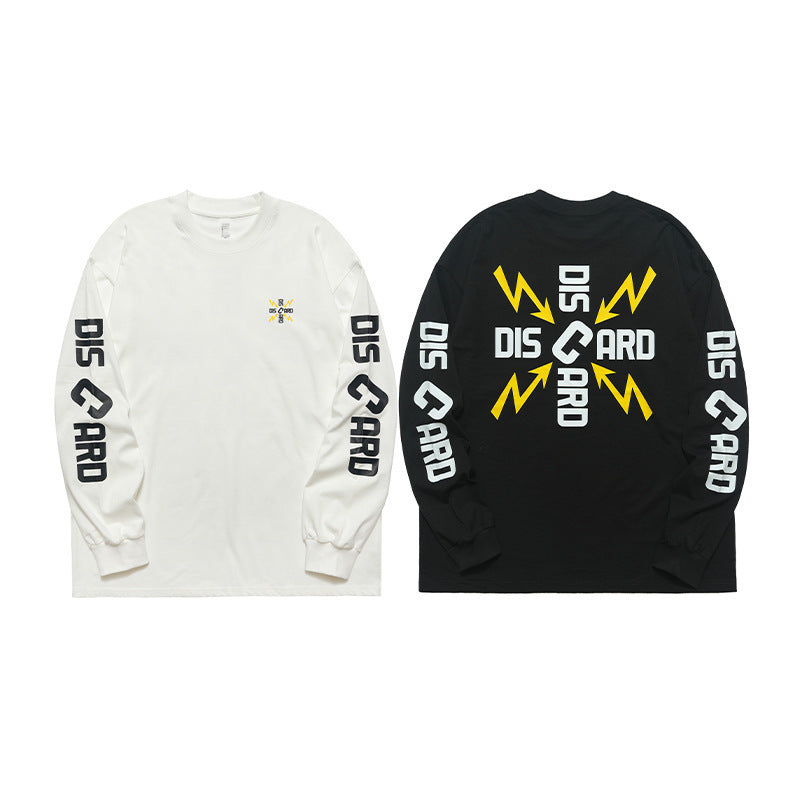Letter Printed Long-sleeved T-shirt - Same Niche Design Top