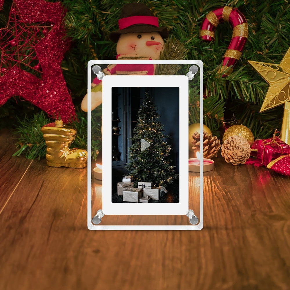 Transparent Fashion Digital Electronic Photo Album Video Advisement Player Business Gift Photo Frame