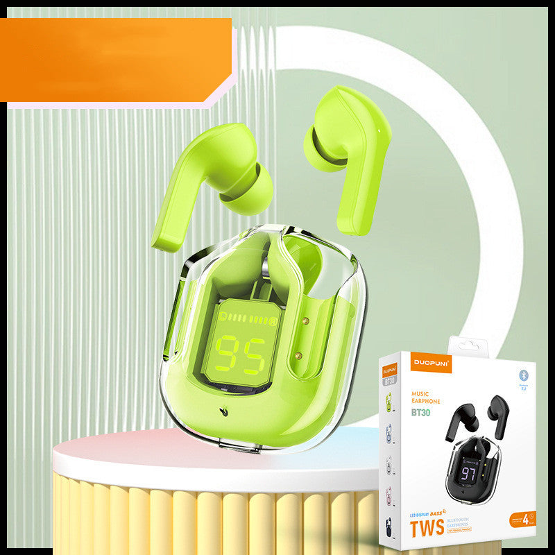True Wireless Bluetooth Headset Digital Display ENC Noise Reduction - TechSavvy