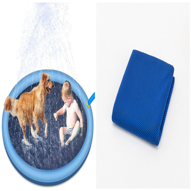 Non-Slip Splash Pad for Kids & Pets - Summer Fun in Your Backyard!