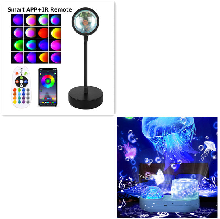 Sunset Projection Lamp Night Light Wall Decoration Lighting - TechBloom
