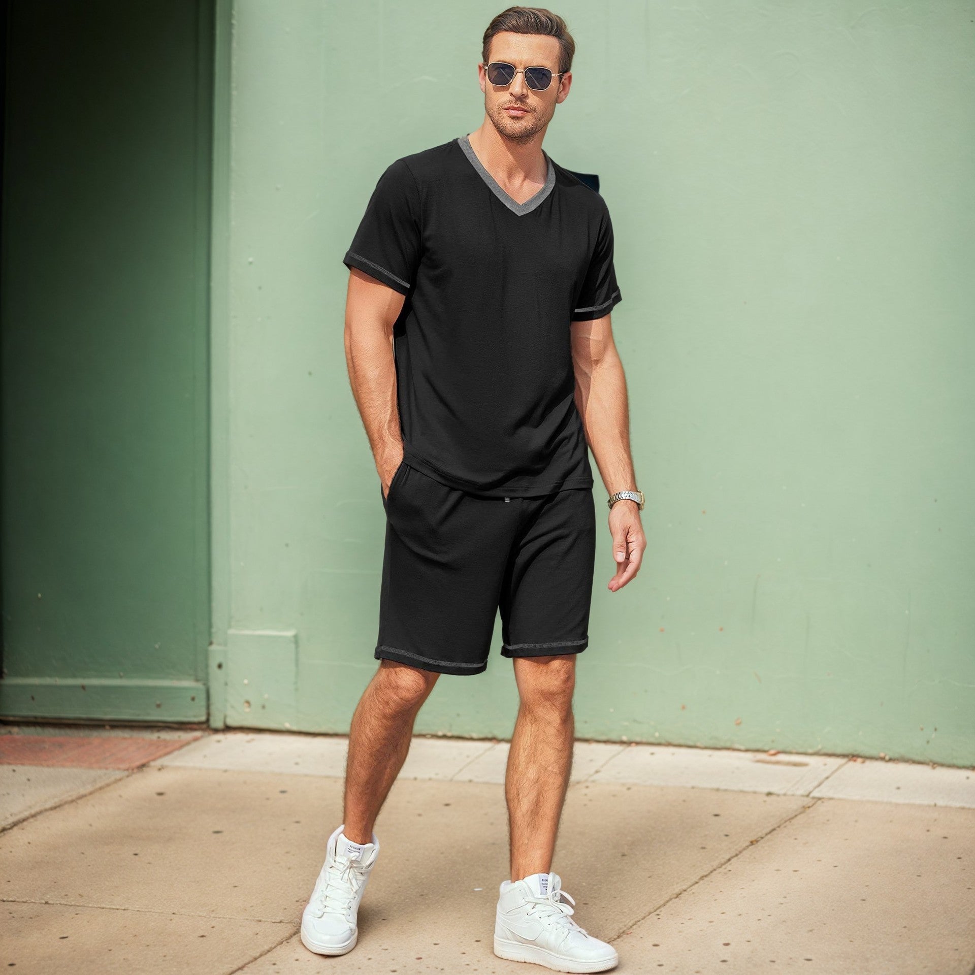 Men's Casual Two-Piece Set - Stylish & Comfortable