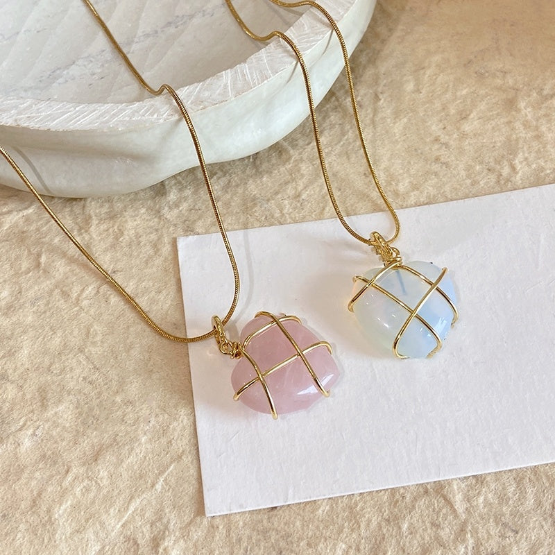 Fashion Moonstone Necklace - A Perfect Accessory for Your Cartoon Princess Love Girl