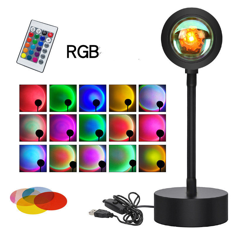 Sunset Projection Lamp Night Light Wall Decoration Lighting - TechBloom