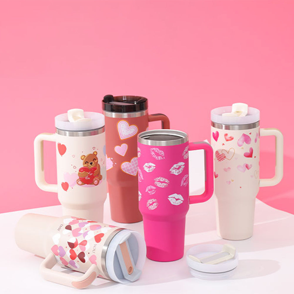 Insulated Stainless Steel Tumbler Spill Proof Coffee Cup  40 Oz