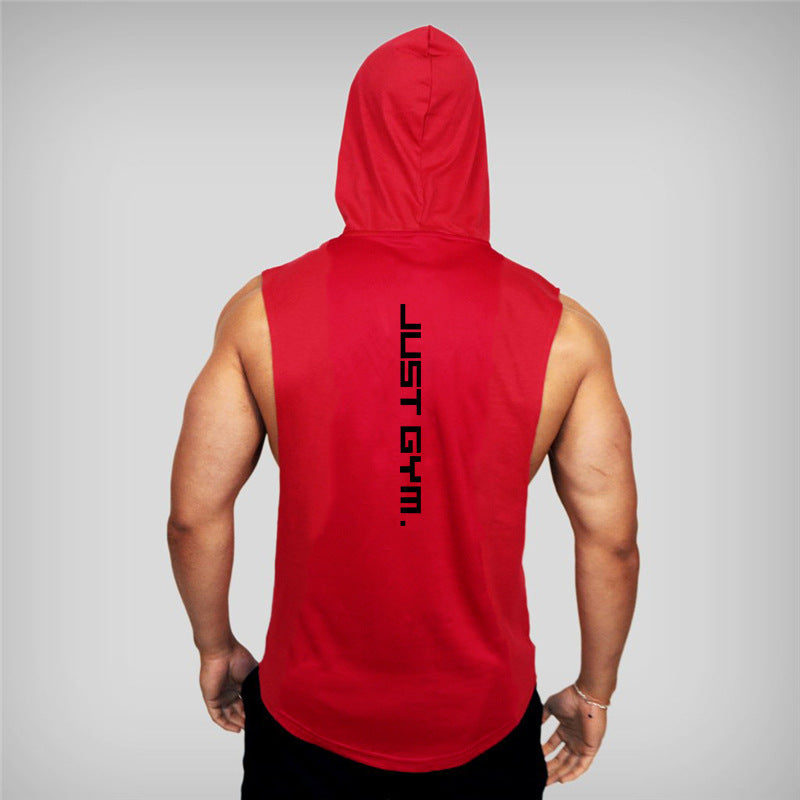 Men's Fitness Hooded Vest - Loose Fitting for Ultimate Comfort