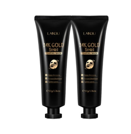 Gold Foil Snail Tear-Off Mask - Hydrating Facial Mask