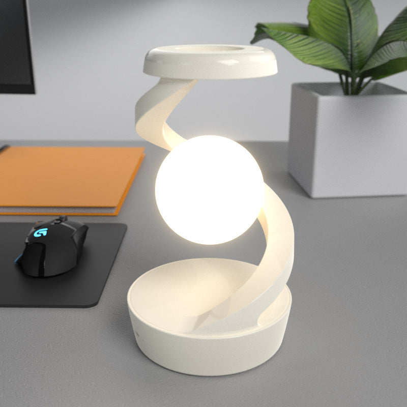 Smart Moon Desk Lamp | Wireless Charger & Gesture Control