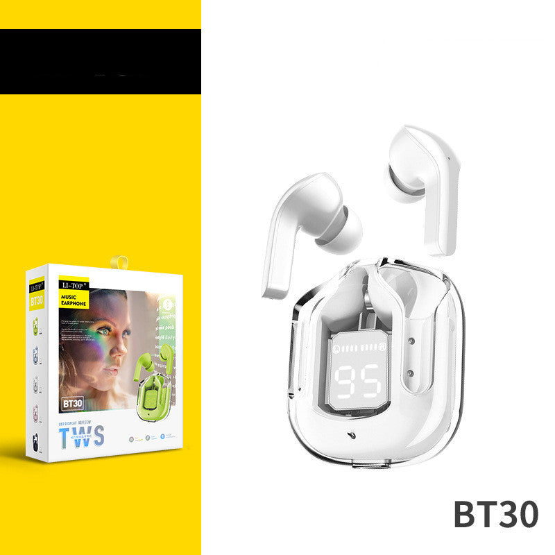 True Wireless Bluetooth Headset Digital Display ENC Noise Reduction - TechSavvy