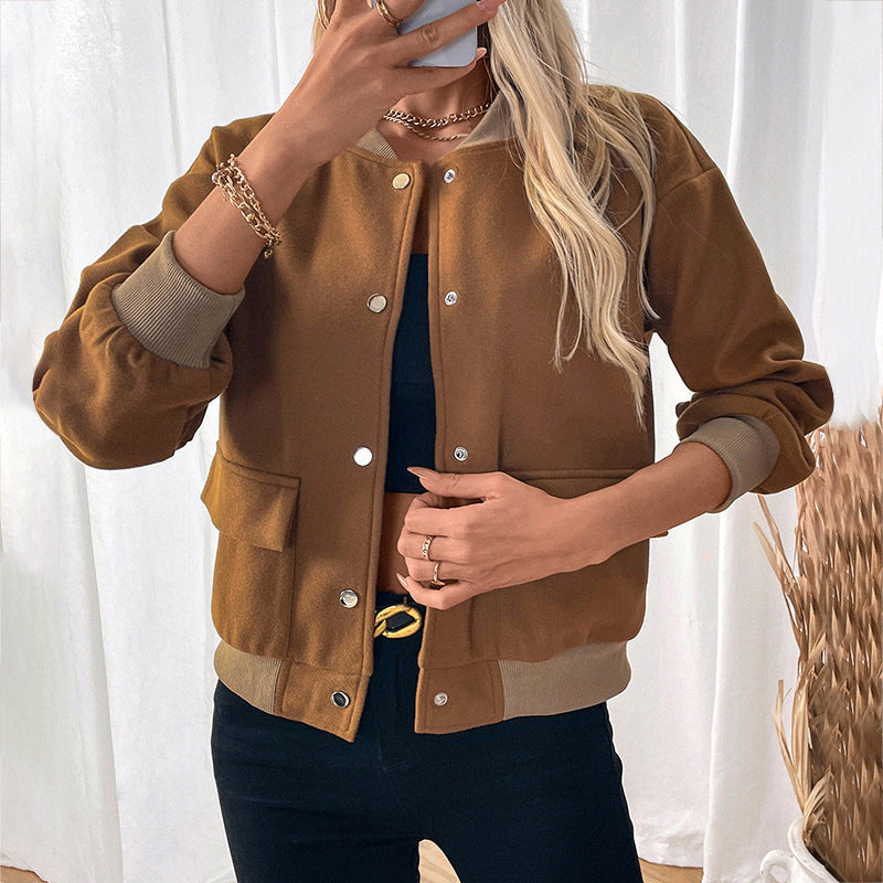 Women's Stylish Half-turtleneck Jacket