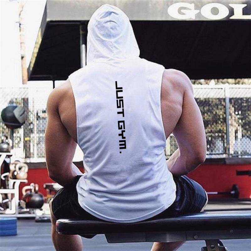 Men's Fitness Hooded Vest - Loose Fitting for Ultimate Comfort