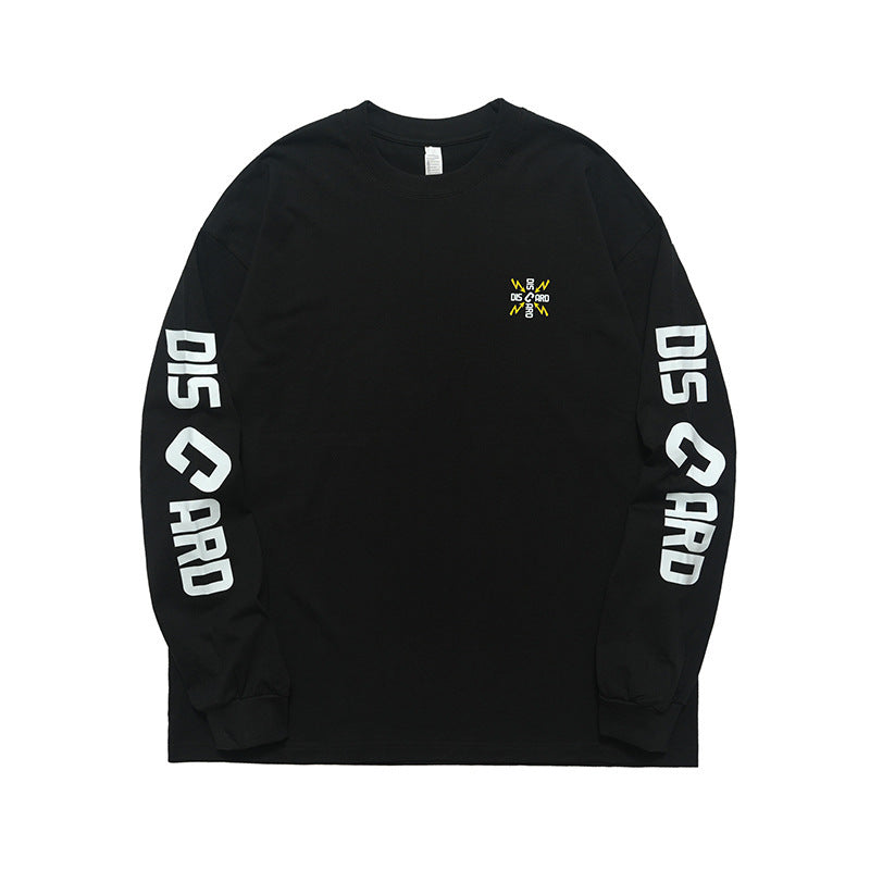 Letter Printed Long-sleeved T-shirt - Same Niche Design Top