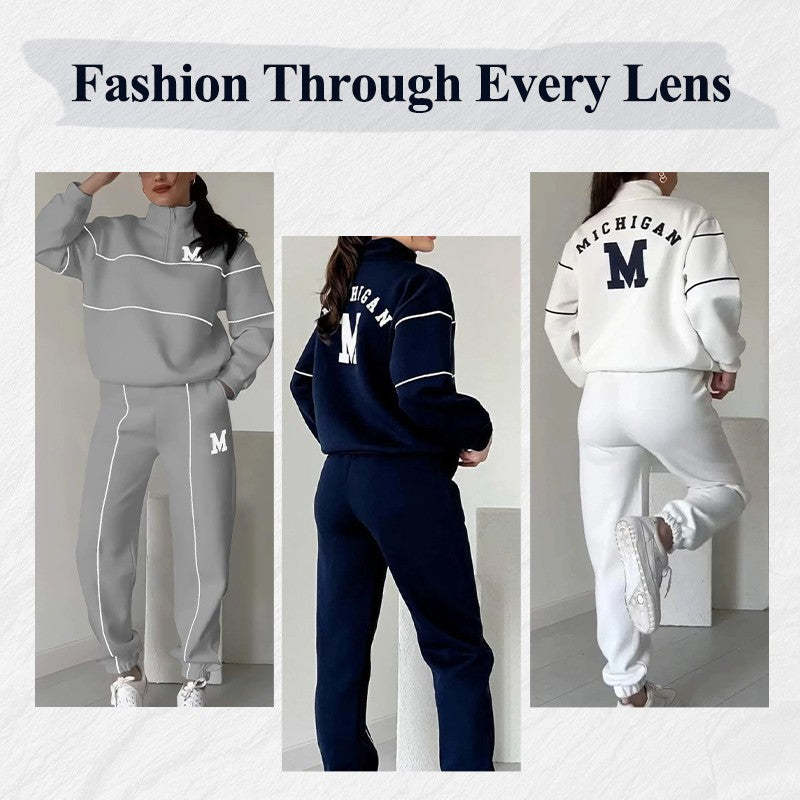 Women's 2 Piece Lounge Set - Comfortable & Stylish Sweatsuit