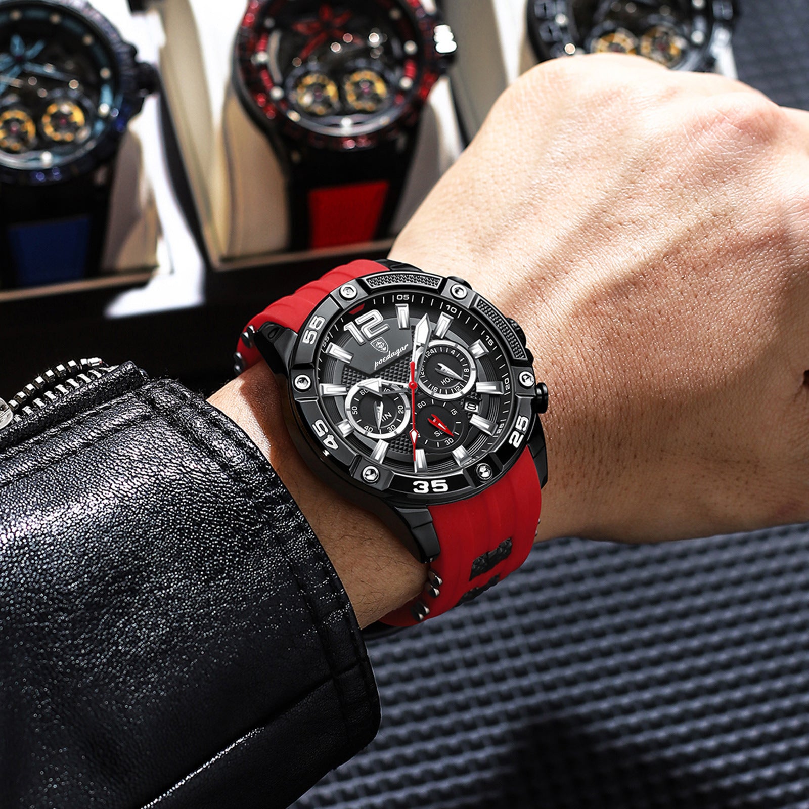Silicone Strap Watches |  Men's Quartz Watch | iukstore