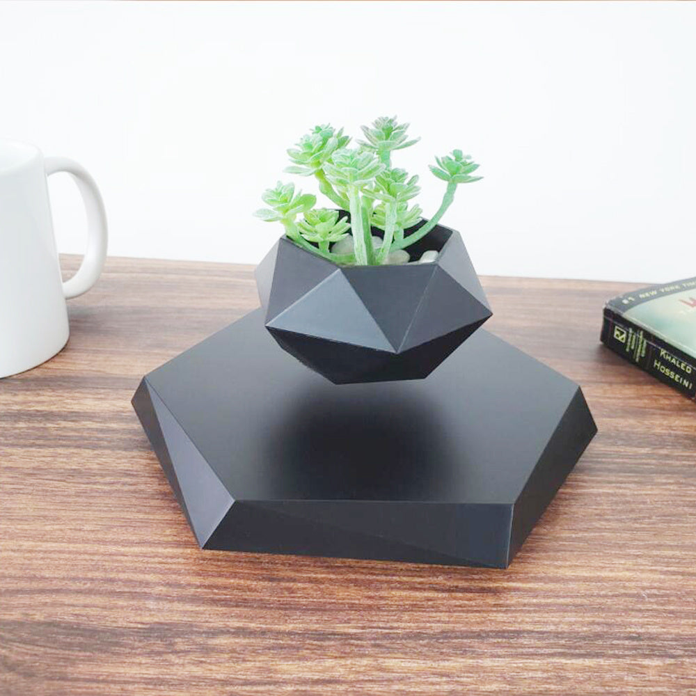Magnetic Levitating Flower Pot - Creative Desk Decor