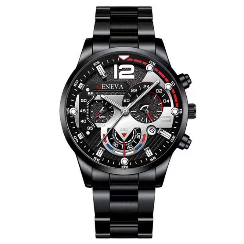 Men's Business Watch & Bracelet Set - Valentine's Gift