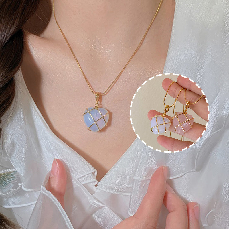 Fashion Moonstone Necklace - A Perfect Accessory for Your Cartoon Princess Love Girl