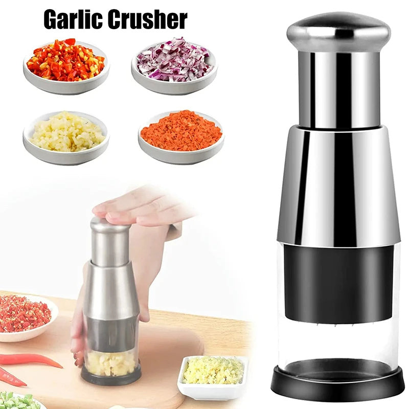 Garlic Crusher & Onion Chopper - Kitchen Gadget
