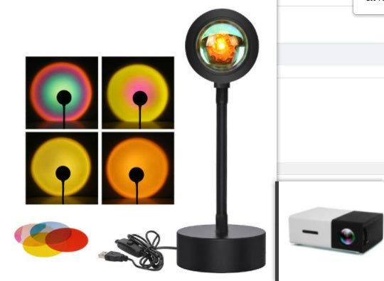 Sunset Projection Lamp Night Light Wall Decoration Lighting - TechBloom