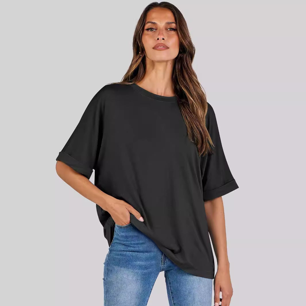 Women's Pullover Top Loose Short Sleeve - Summer Collection