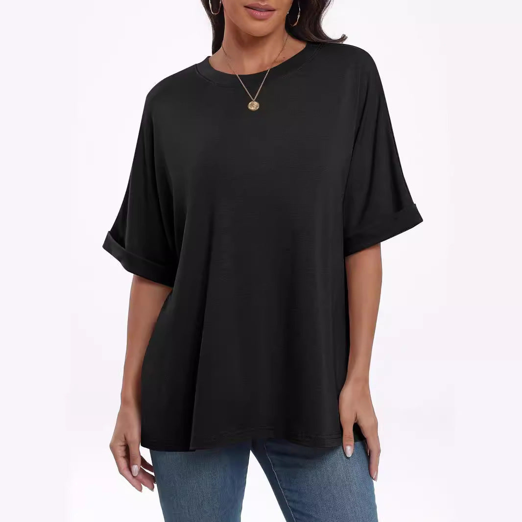 Women's Pullover Top Loose Short Sleeve - Summer Collection