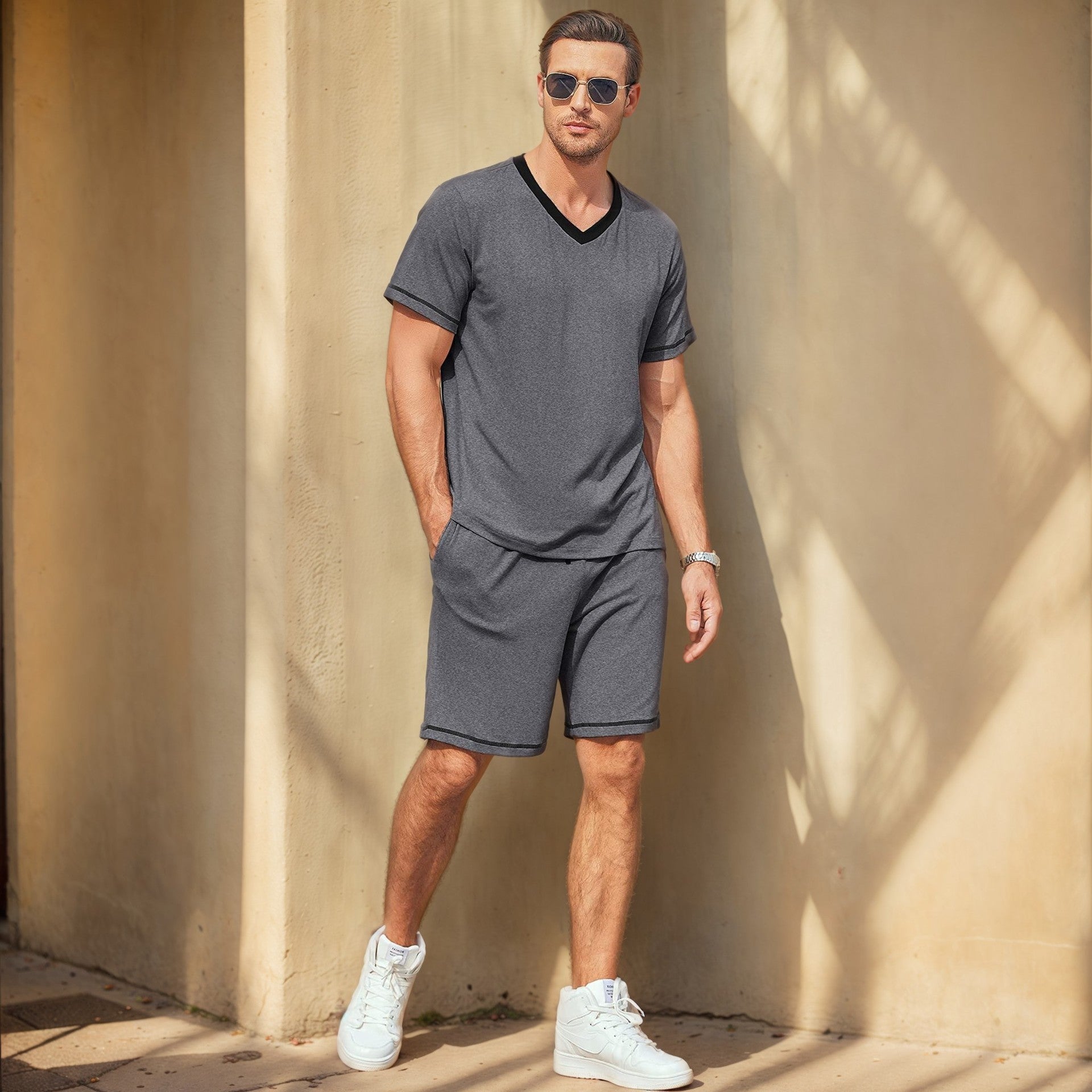 Men's Casual Two-Piece Set - Stylish & Comfortable