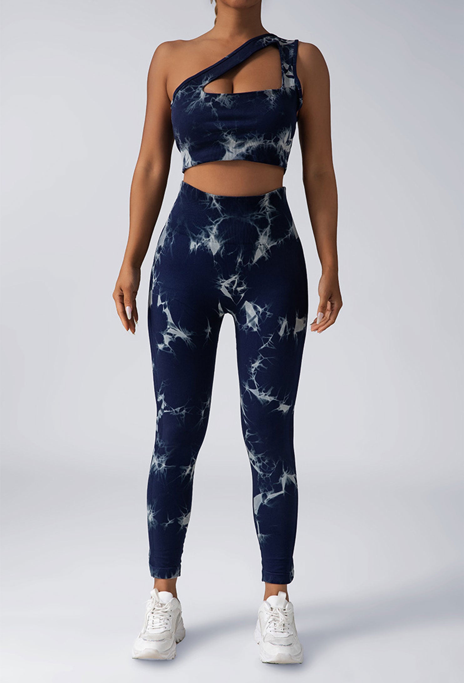 Women's Workout Leggings - High Waisted, Tie Dye, Compression Tights