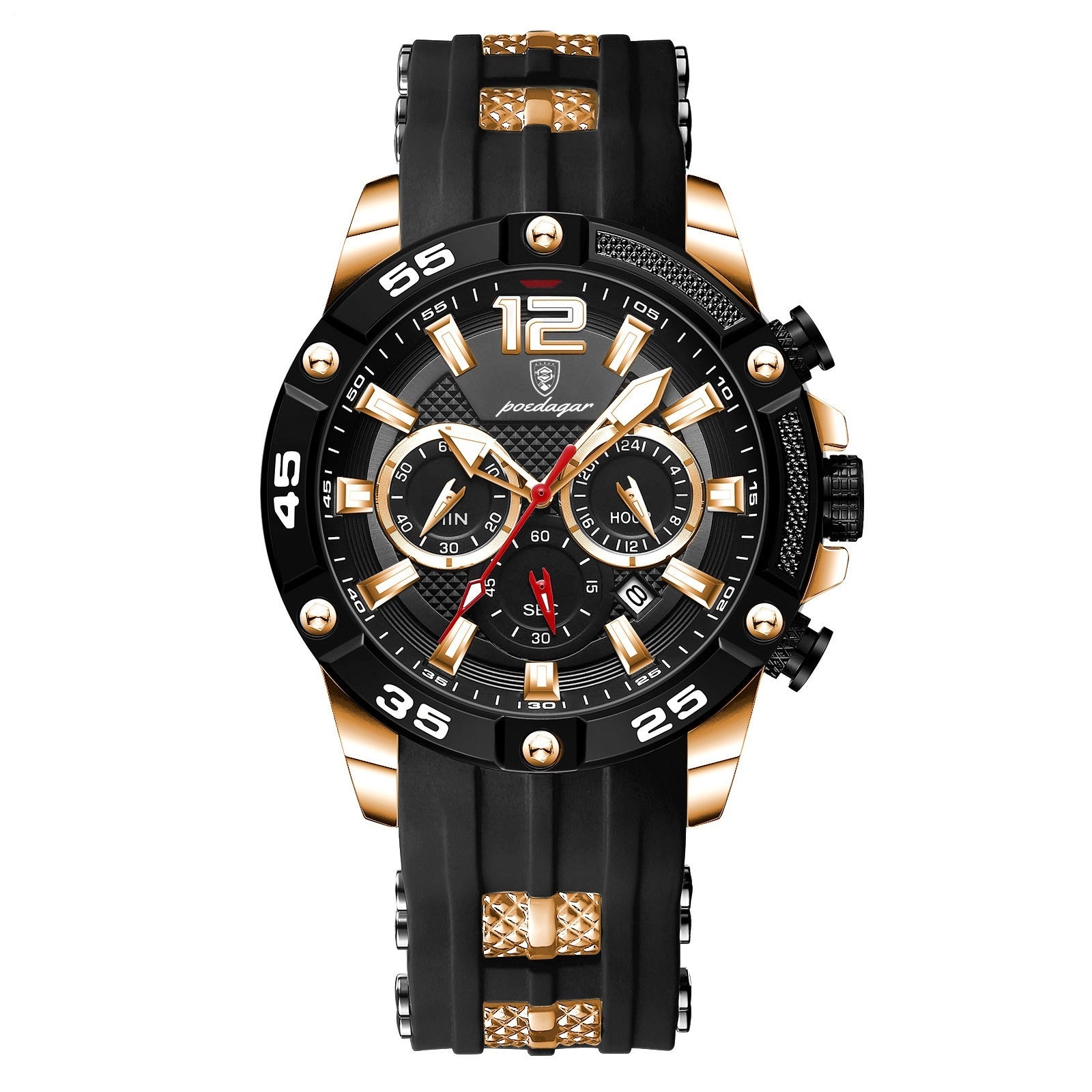 Silicone Strap Watches |  Men's Quartz Watch | iukstore