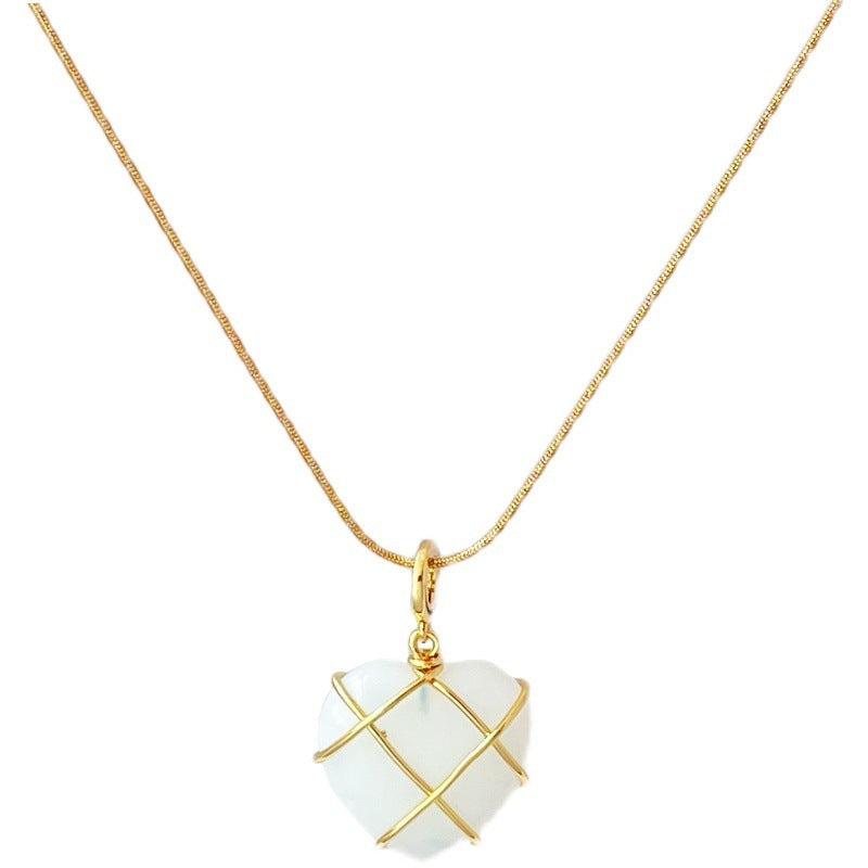 Fashion Moonstone Necklace - A Perfect Accessory for Your Cartoon Princess Love Girl